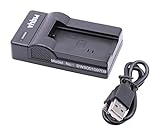  vhbw Chargeur Micro USB avec câble pour caméra Batterie Sony NP-FC10, NP-FC11, NP-FC12.