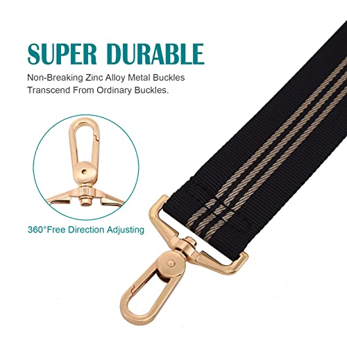 Image of Strap Purse Crossbody Bag Strap Replacement Metal Swivel Hook Shoulder Strap Guitar Strap for Crossbody Bag /luggag