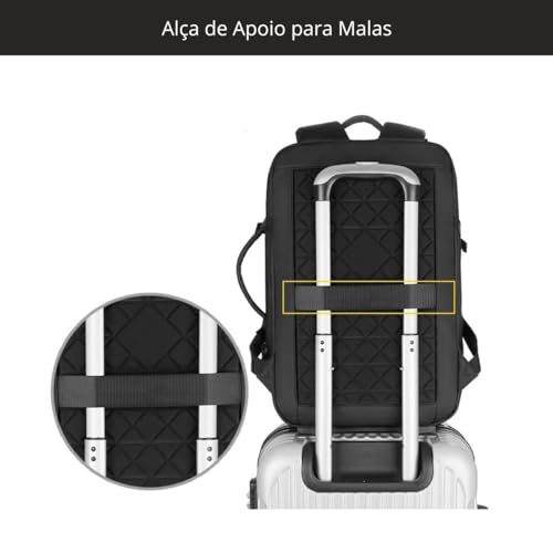 Mochila Notebook Feminina Masculina Executiva Impermeável Mochila Antifurto Para Trabalho Faculdade