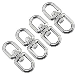 Ralondbey Edelstahl Drehwirbel 4er Set