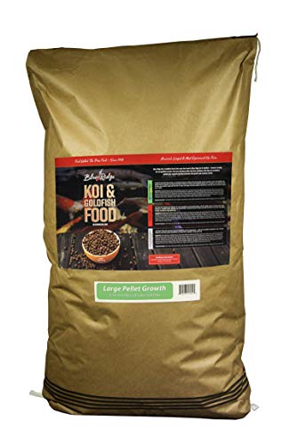 Blue Ridge Fish Food Pellets [50lb], Koi and Goldfish Growth Formula, Floating 3/16