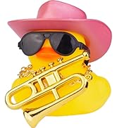 Wonuu Rubber Duck Toy Car Ornaments Yellow Duck Car Dashboard Decorations With Propeller Helmet 2pack Sharkbee - View #3