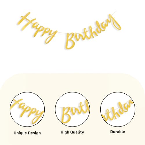 Image of Party Propz 30 Birthday Decoration Kit -44 Pcs, Birthday Decoration Items with Birthday Balloons, Golden Happy Birthday Banner, Happy Birthday Decoration Kit for Adults (Cardstock, Latex)
