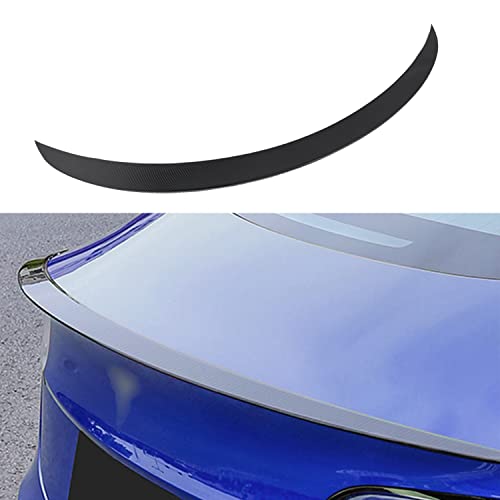 Becquet Tesla modèle Y lèvre d'aile de becquet arrière d'origine pour Accessoires Tesla modèle Y 2016-2022 (Carbone Mat) Cover