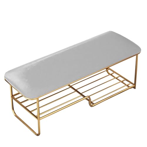 Coussins de banc de jardin gris 100x40 cm déhoussables