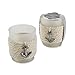 Kate Aspen Anchors Away Rope Tealight Holder, Glass Votives, Beach Theme Wedding Decorations, Party Favor, Gift Set of 4
