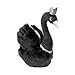 Tomaibaby Peluche de cisne, juguete de peluche, corona, muñeca de peluche, juguete Swan, figura para habitación infantil, decoración de 23 cm, color negro