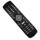 SHENGMEI Remplacement Telecommande Philips TV pour Télécommande Philips Smart TV 4K UHD HDR Telecommande Universelle Philips TV avec Netflix