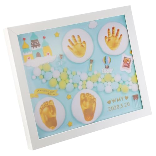 Kit souvenir créatif pour la naissance ibasenice avec son encadrement en bois
