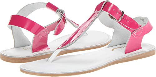 Image of Salt Water Sandals by Hoy Shoe Girl's Salt Water T-Thong Sandal, shiny fuchsia, 9 M US Big Kid