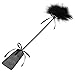 Love Flirting Whip with Feather Tickler Leather Hand Spanking Slapper