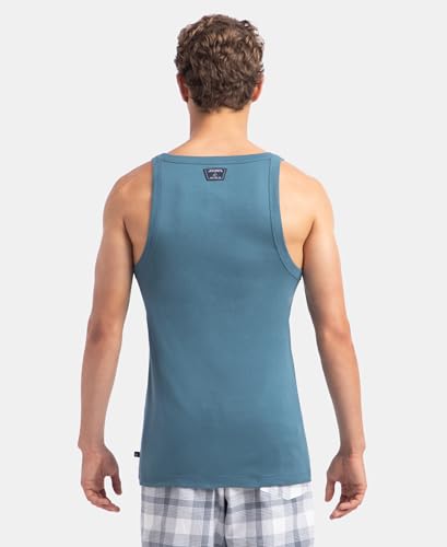 Image of Jockey US26 Men Super Combed Cotton Rib Square Neck Gym Vest - Navy