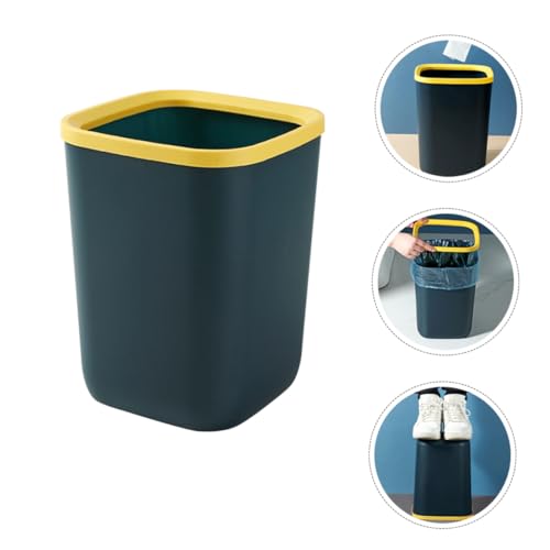 Caneca rectangular de plástico grande azul para cocina miniatura 2