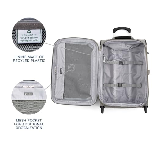 Image of Travelpro Maxlite 5 Softside Expandable Upright 2 Wheel Carry-on Luggage, Lightweight, 21-Inch - Champagne