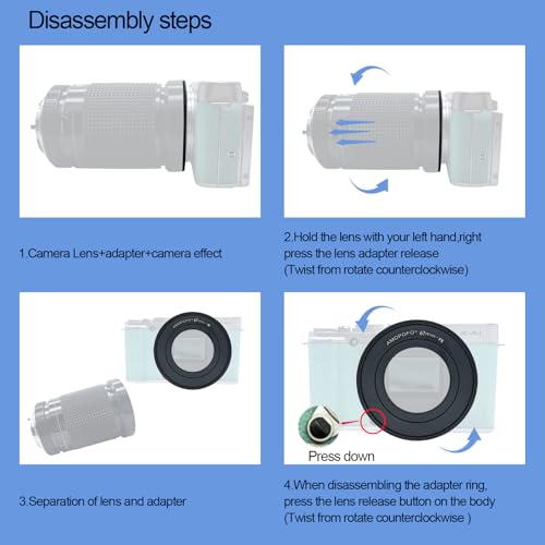 Bague d'inversion d'objectif macro 67 mm FX X Mount pour boîtier X-H1