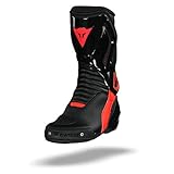 Notwendig, Moto Dainese Nexus sportliche Motorradstiefel, Farbe schwarz-neonrot, Größe 44