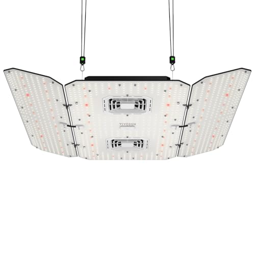 Image of VIVOSUN AeroLight Wing AW400SE, LED Grow Light 400W with Integrated Circulation Fan, App Compatible, Used with Growhub Controller E42A /E25 to Achieve More Functions for 4x4 /5x5 Grow Tent