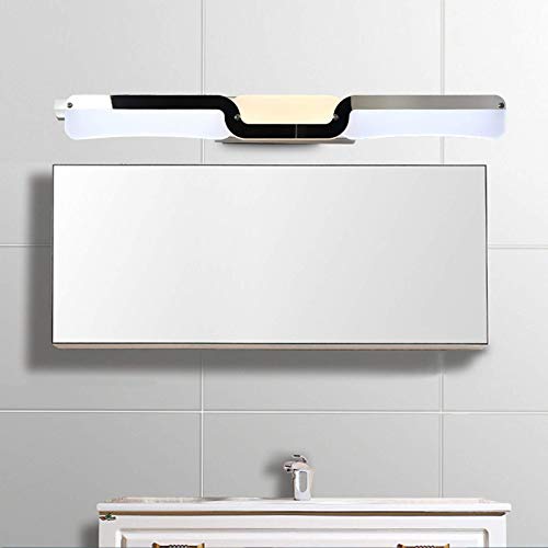 Luces de espejo de baño en acero inoxidable de 49cm frente a apliques comunes 5