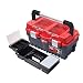 Produktbild Werkzeugkoffer/Werkzeugkiste/Werkzeugbox/Koffer/Toolbox/Werkzeugkasten/Werkzeug-Box/Transportkoffer S 500, Abschließbar, Schwarz-Rot, 46 x 25 x 24 cm