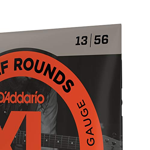 D’Addario EHR360 Cordes à filet demi-rond pour guitare électrique Jazz Medium 13-56 - Les Beatles, Paul McCartney, John Lennon, RIngo Starr, George Harrison D'Addario EHR360 Cordes à filet demi-rond pour guitare électrique Jazz Medium 13-56 – Image 5