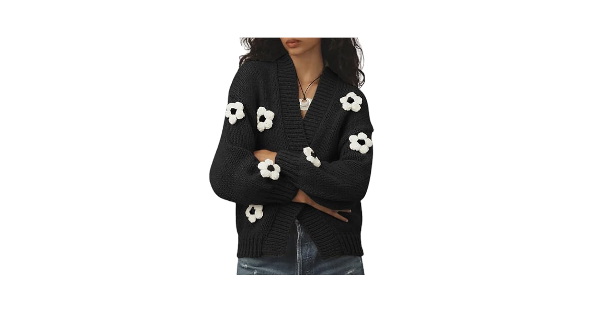 23SS glamb Fuzzy Flower Cardigan L 23SS glamb Fuzzy Flower