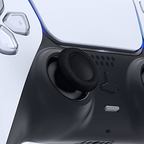 image for eXtremeRate Black Replacement Thumbsticks for PS5 Controller, Custom A