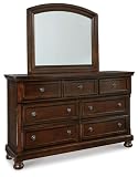 Signature Design by Ashley Porter 7-Drawer Wide Dresser and Mirror