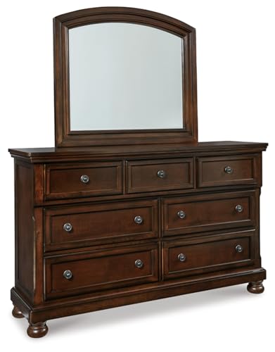 Signature Design by Ashley Porter 7-Drawer Wide Dresser and Mirror