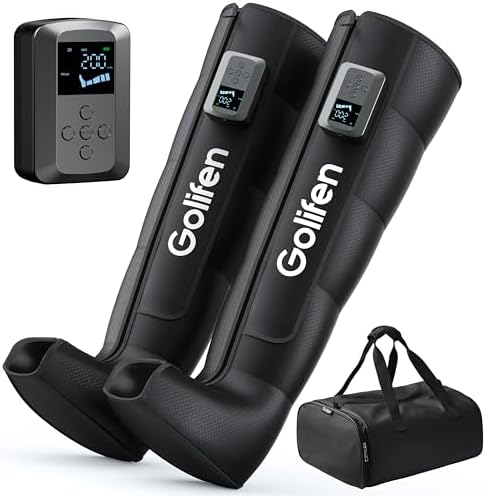 Leg Compression Massager, Wireless Air Massage Boots for Muscle Pain ...