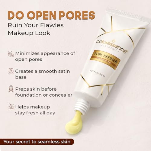 Image of Coloressence 3in1 Moisturizer and Primer for Face, 30ml | All Skin Types | Pore Refiner | Makeup Base | Hydrating, Lightweight, Long Lasting | Pore Minimizer