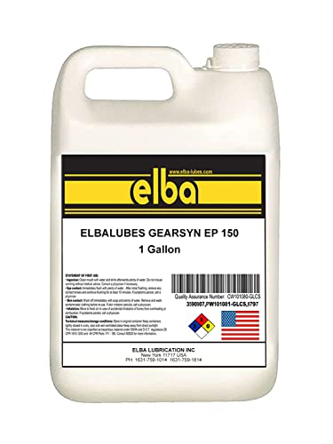 ELBALUBES Gear-SYN EP 150 Synthetic Gear Oils High Performance Lubricant for Heavy-Duty Industrial Gears. Compare to: Chevron Meropa Shell Omala S2 G 150. MOBILGEAR 600 XP (1 Gallon)