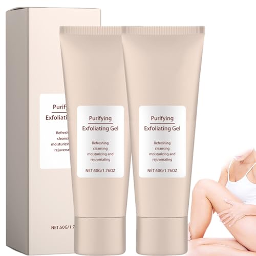 Gel Exfoliante Purificante Quarxery, Crema Purificante Quarxery, Exfoliante Facial Exfoliante, Gel Exfoliante Facial Y Corporal Para Rostro Y Cuerpo (2 botellas)