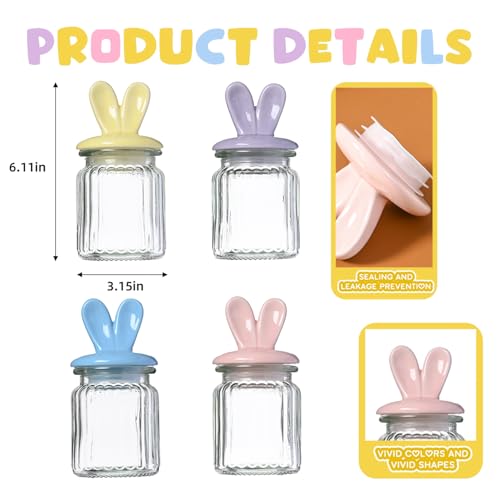 50% Off 4-Piece Easter Bunny Ear Candy Jars - Now $13.99
