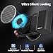 ZHIYUN CINEPEER CX100 100W LED Video Light with Built-in 4500mAh Battery,Bi-Color COB Continuous Output Lighting 2700K-6500K for Filmmaking/Live Streaming/Videography/Studio Photography