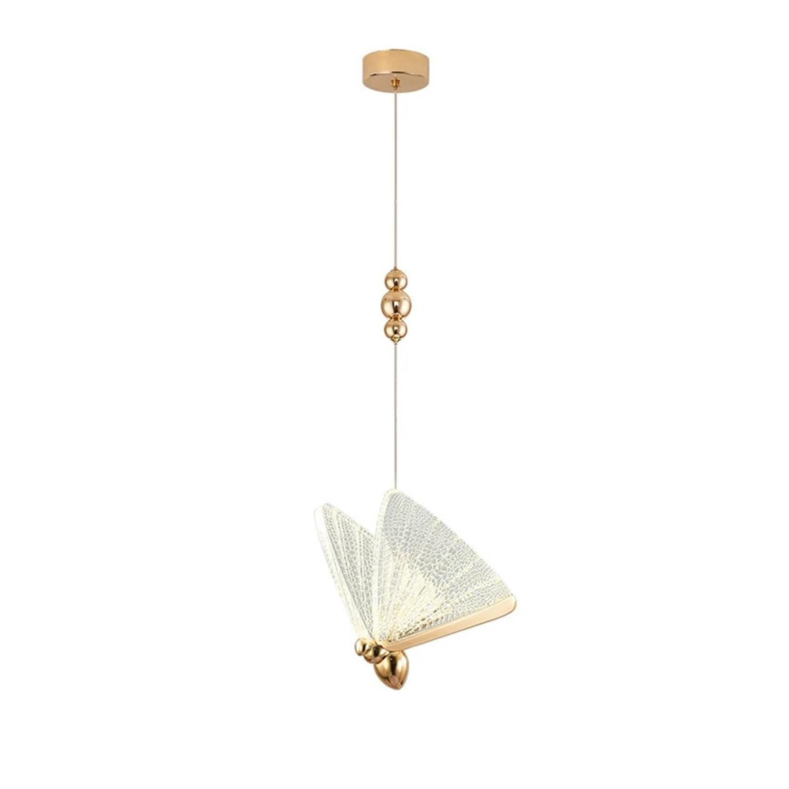 Chandelier, LED Pendant lamp, Butterfly Crystal Led Bedside Ceiling Pendant Lamp for Living Dining Room Bedroom