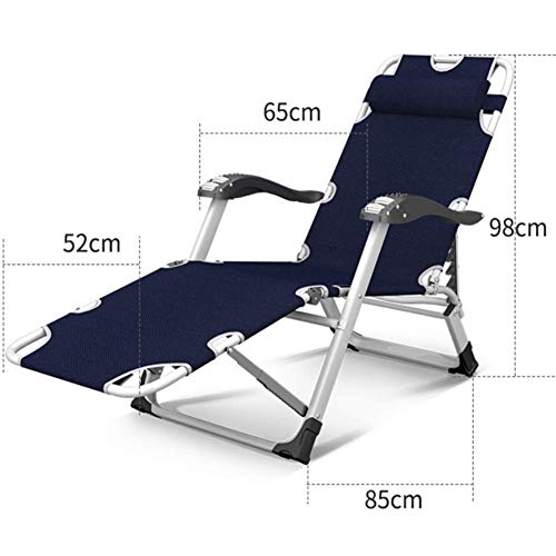 Silla azul marino ajustable para camping que alivia la espalda 3
