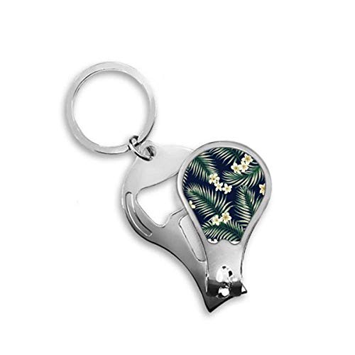 Cutter coupe-ongles de pieds artistique dessin blanc tropical pour soin
