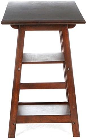 SEI Furniture Langston Spacious A Frame 2 Fixed Shelves Desk, Espresso