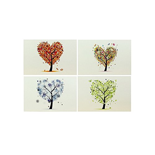 Zhi Jin Lot de 35 cartes postales vierges en papier avec citations pour collectionner ou offrir en voyage Cover