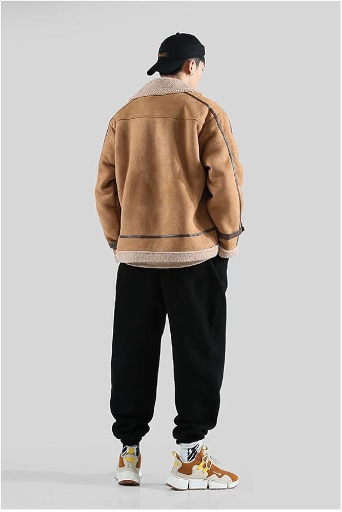 Amazon | [NOMSOCR] ボアジャケット メンズ フェイクムートン