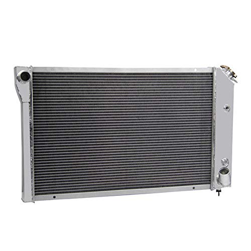 OzCoolingParts 3 Row Core Aluminum Radiator + 2 x 12" Fan w/Shroud + Thermostat/Relay Wire Kit for 1977-1982 78 79 80 81 Chevy Corvette C3 350ci 5.7L/5.0L V8 Engine