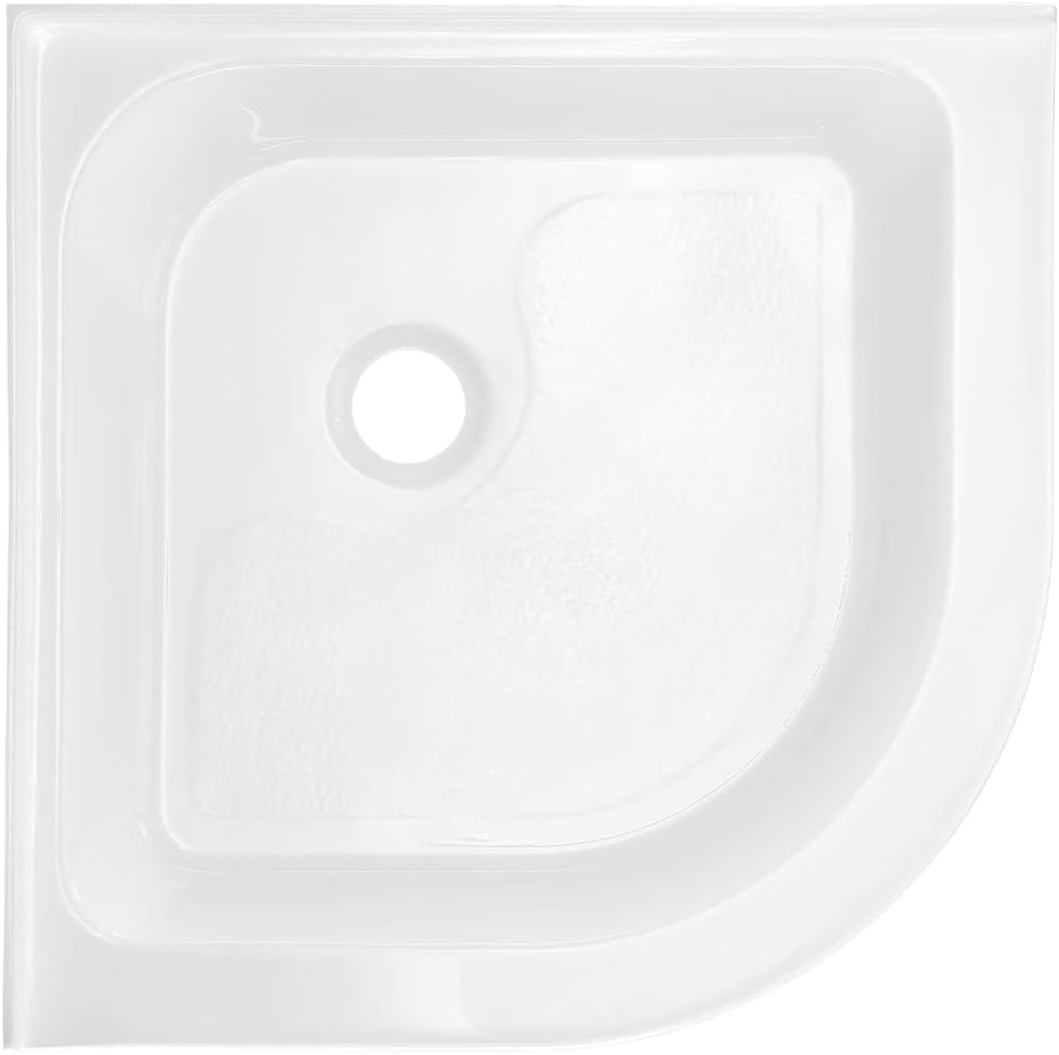 Voltaire 32" x 32" Acrylic White, Single-Threshold, Center Drain, Neo-angle Shower Base