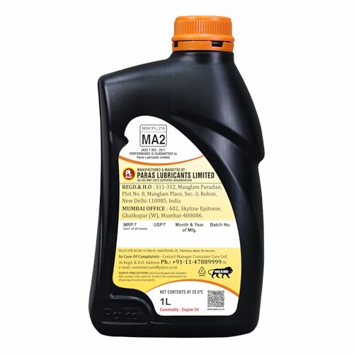 Image of PALCO 4T Boss 20W40 Bike Engine Oil, 1L (Pack of 1) Multigrade Synthetic Technology 4 Stroke Engine Oil for Bikes - API SJ JASO MA2 Certified