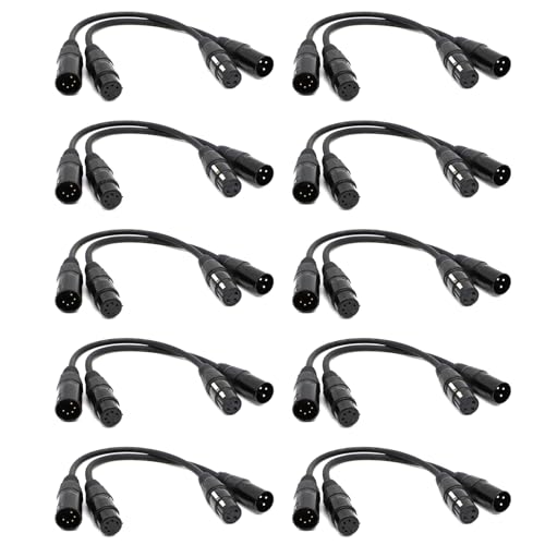 JSDNGURK 10X XLR�I�X3�s������XLR���X5�s�������XLR���X3�s������XLR�I�X5�s���I�[�f�B�I�P�[�u���A�}�C�N�p�X�e�[�W���C�g