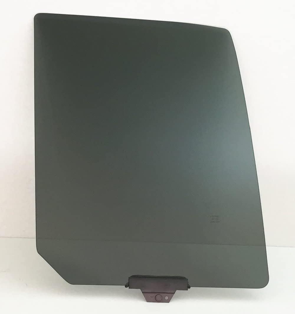 Passenger/Right Side Rear Door Window Glass w/Bottom Clip Replacement For Jeep Liberty 4 Door Utility 2002-2007