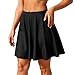 Hilor Women's High Waisted Swim Bottom Athletic Swimsuits Tankini Skirt with Panty