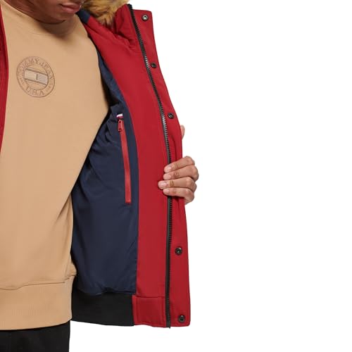 Image of Tommy Hilfiger Men's Arctic Cloth Quilted Snorkel Bomber Jacket (Standard and Big & Tall)
