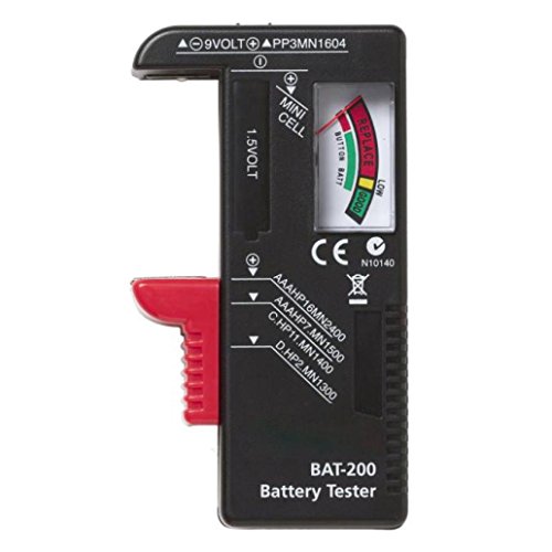 Mostsola Portable BAT-200 Battery Tester for AA AAA C/D 9V All kinds of Button Checker