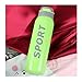 Sportowa Butelka Wody Butelka na wodę 500ML Sport Termos Butelka Wody Termo Kubek Termos Ze Stali Nierdzewnej Kubek Z Kubkiem Izolacji Słomy (Color : Ha118-green, Size : 500ml)