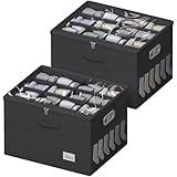 Paquete de 2 organizadores de zapatos para armario, (19.7